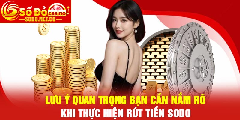 Lưu ý quan trọng bạn cần nắm rõ khi thực hiện rút tiền Sodo
